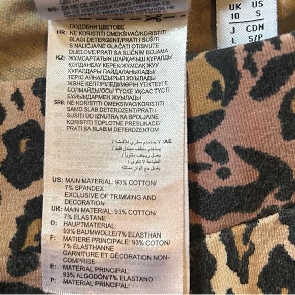 Adidas Animal Print Leggings Sporty Streetwear Women’s Size Small - Picture 6 of 7